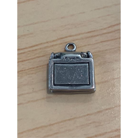 .925 Computer Laptop Sterling Silver Jewelry Charm - Picture 4 of 6
